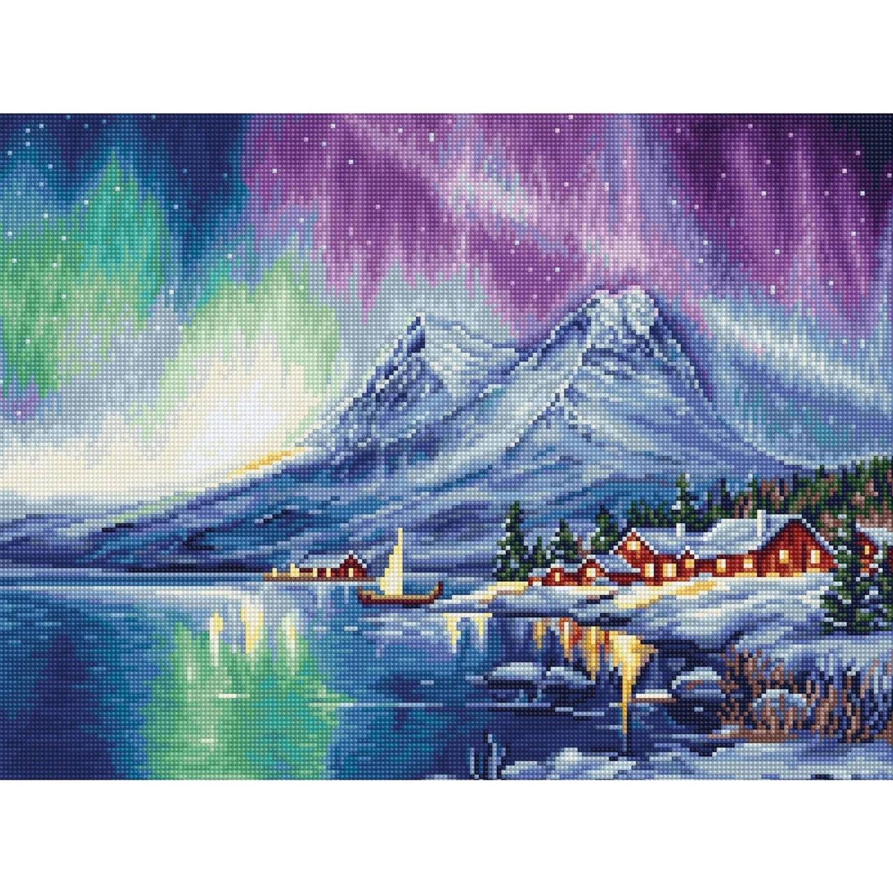 Luca-S Northern Lights Counted Cross Stitch Kit